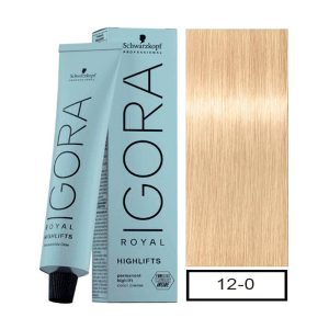 Tinte IGORA ROYAL HIGHLIFTS 12-0 Super Aclarante Natural 60g