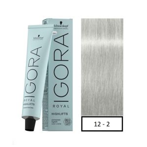 Tinte IGORA ROYAL HIGHLIFT 12-2 Super Aclarante Humo 60g