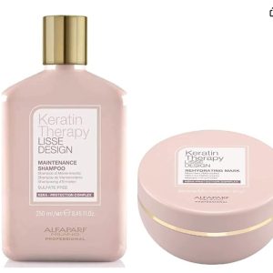 Alfaparf Keratin Therapy Lisse Design Hydrating kit shampoo y mascara