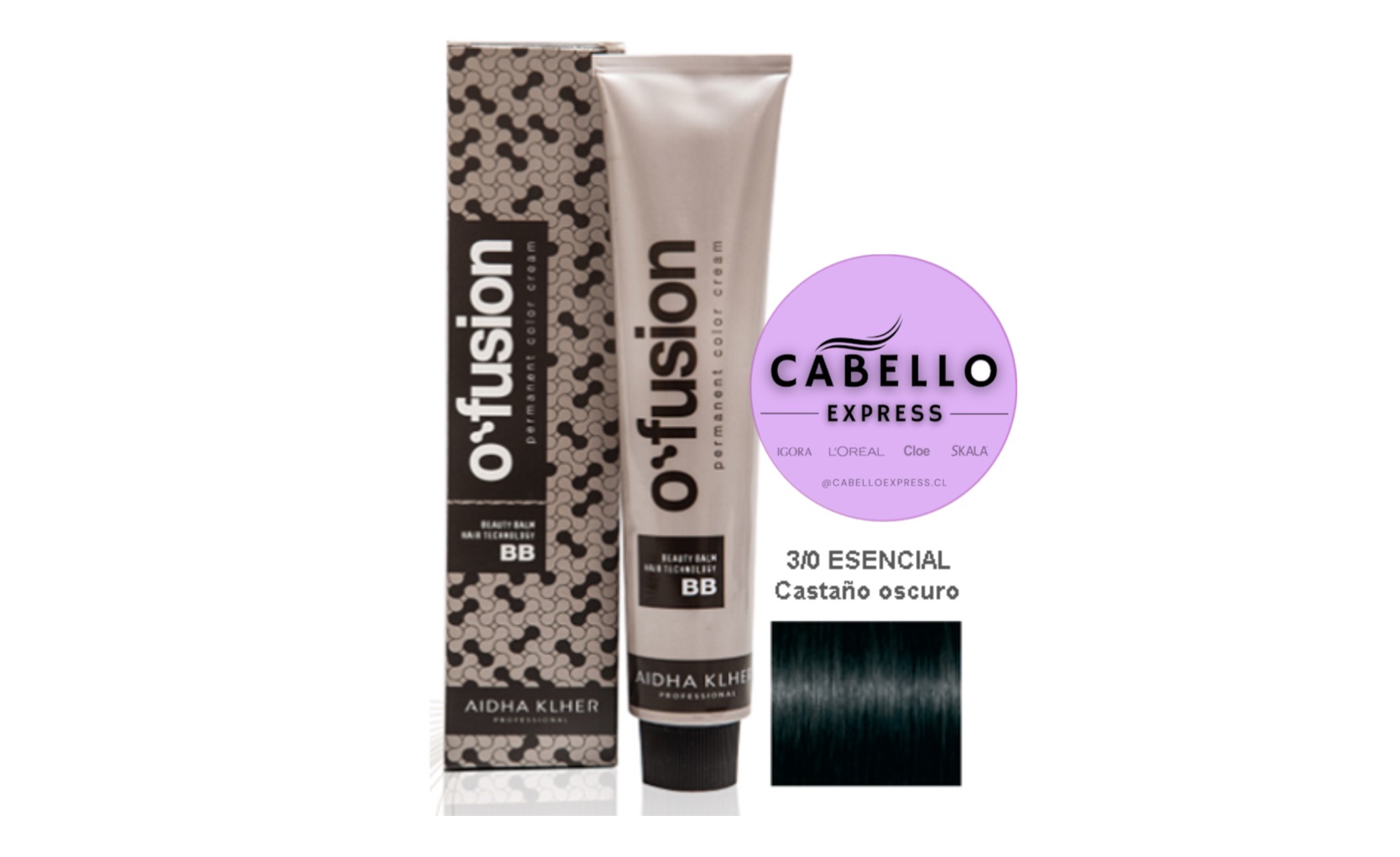Tínte OFUSION 100ml. 3/0 Castaño oscuro
